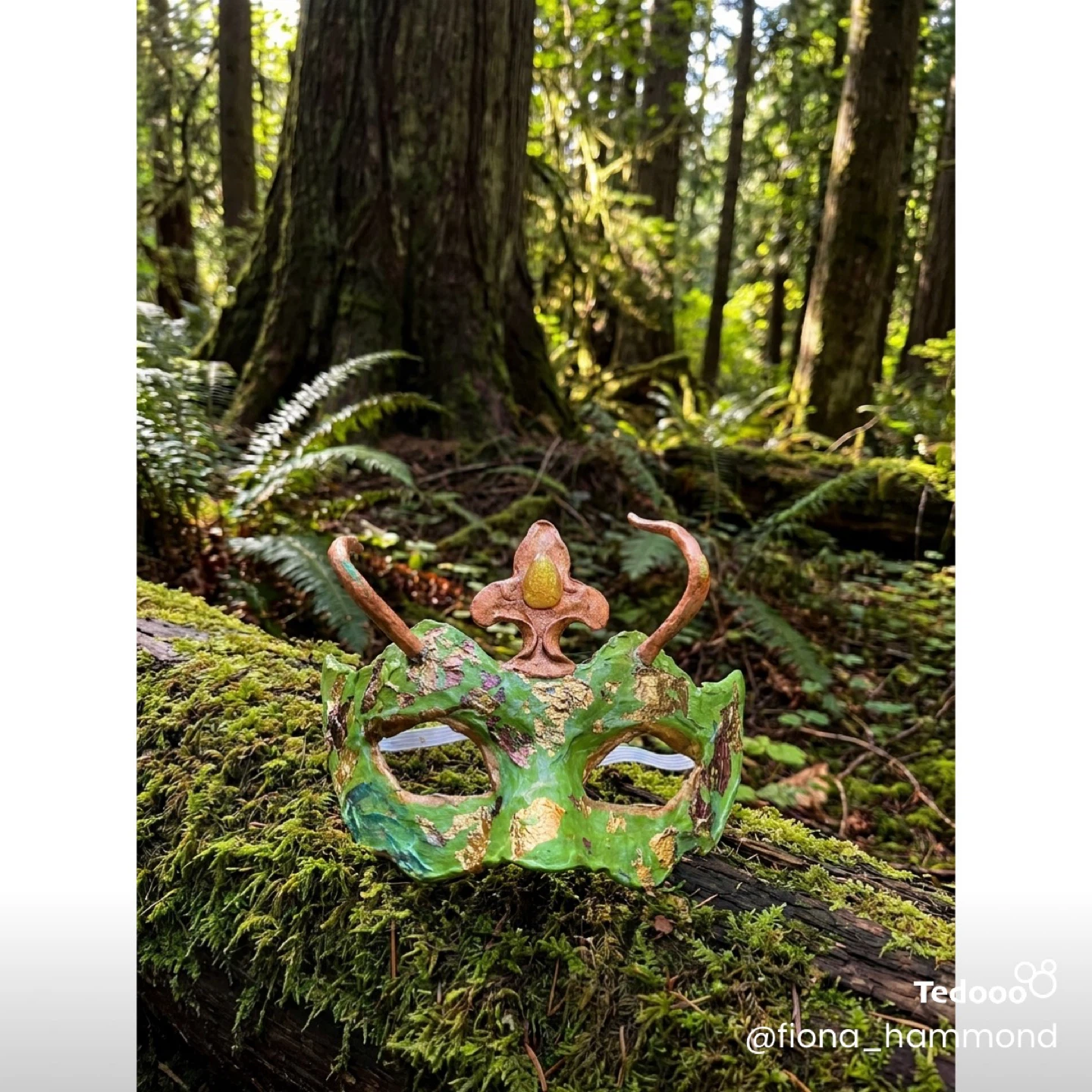 Handmade Forest Fairy Masquerade Mask - photo 2