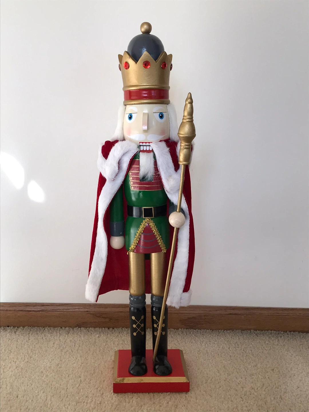 24” King Nutcracker with Crown and Scepter