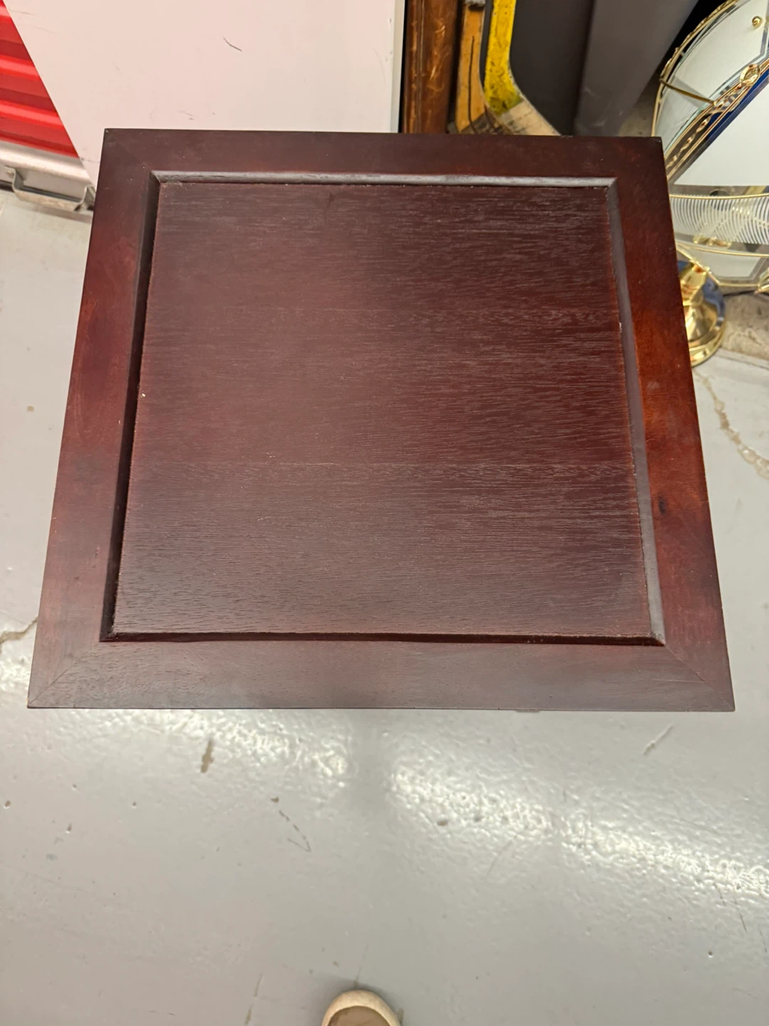 Dark Wood  coffe Table with Drawer and 2 side table - photo 4