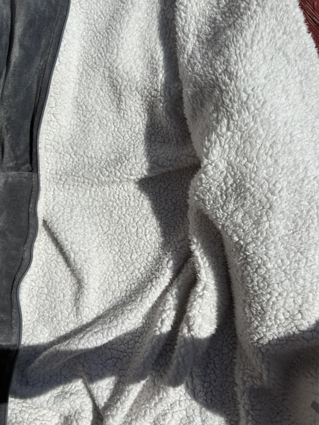 Sherpy Grey Plush Hooded Wearable Blanket - photo 2