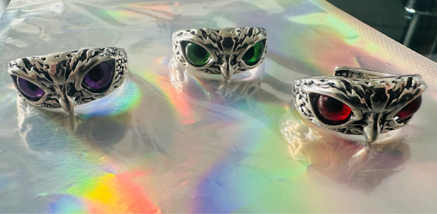Owl Ring Set - 9 Pieces - photo 3