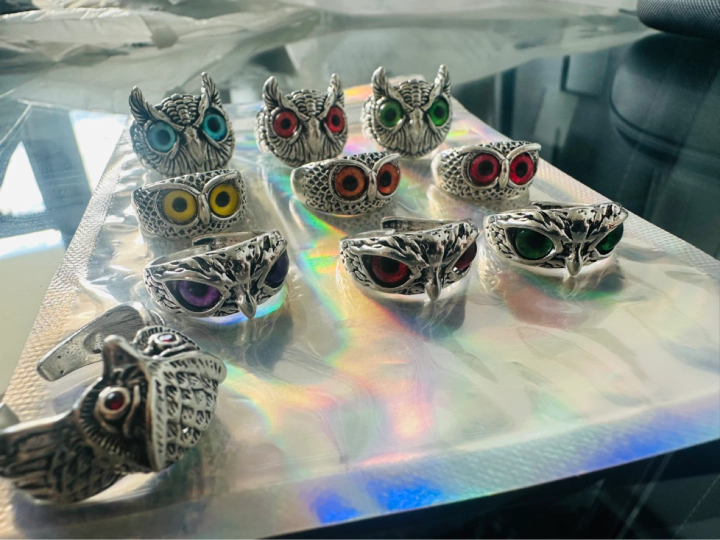 Owl Ring Set - 9 Pieces