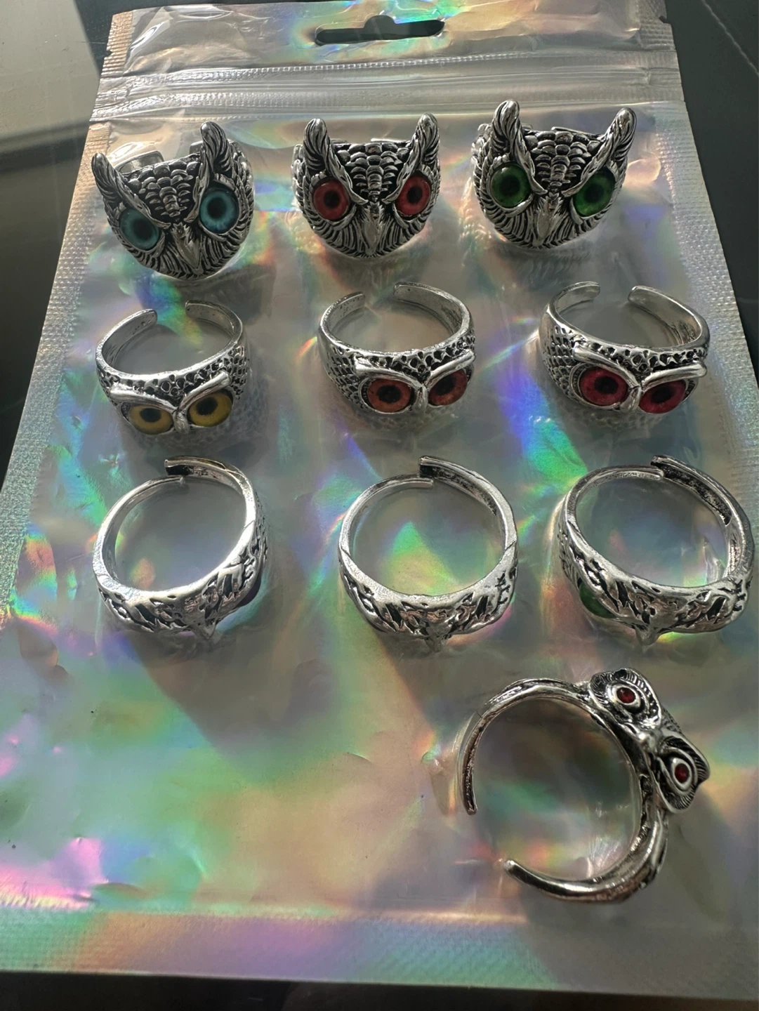 Owl Ring Set - 9 Pieces - photo 2