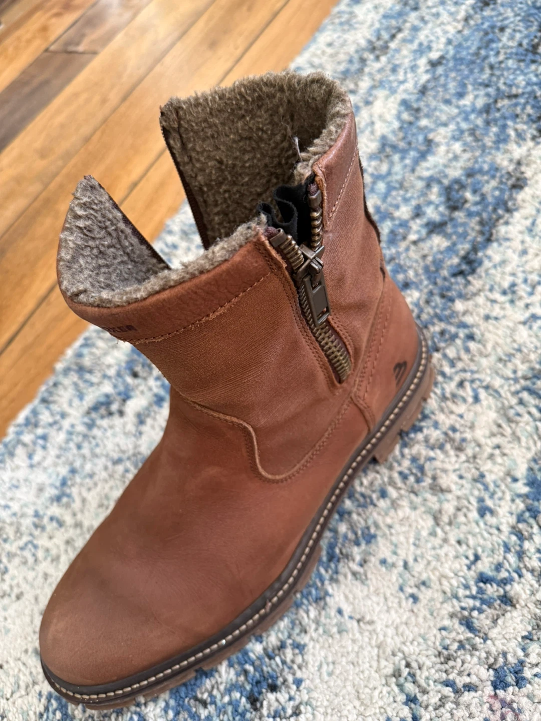 Bullboxer Brown Leather Winter Boots Size 44 - photo 2