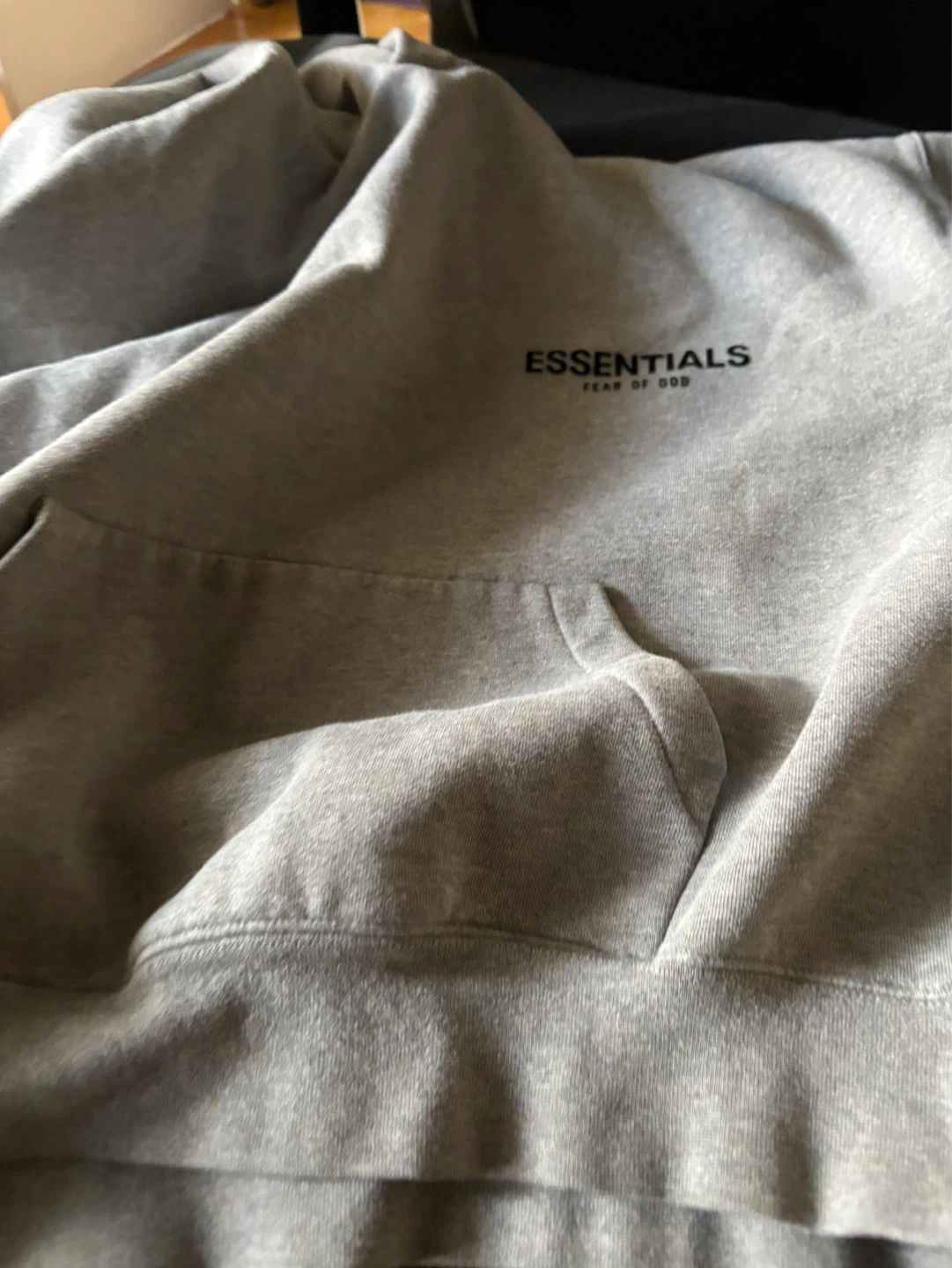 Grey Essentials Fear of God Hoodie