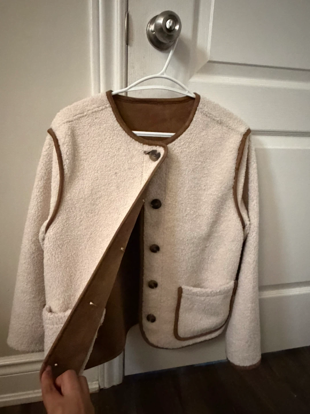 Reversible Fleece and Suede Jacket - photo 2