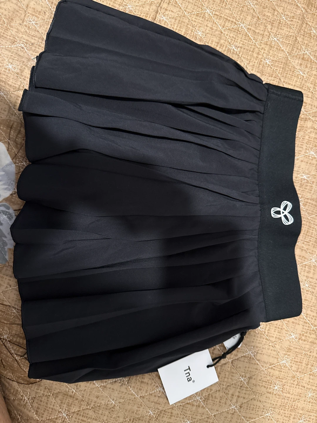 Tna Black Pleated Mini Skirt