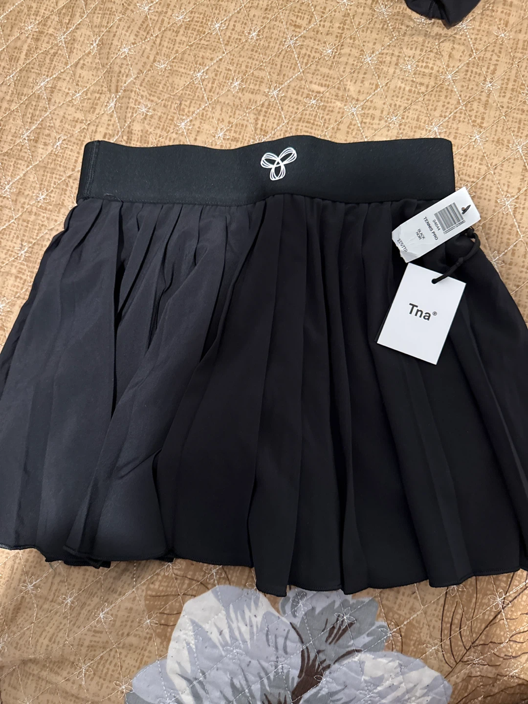 Tna Black Pleated Mini Skirt - photo 2