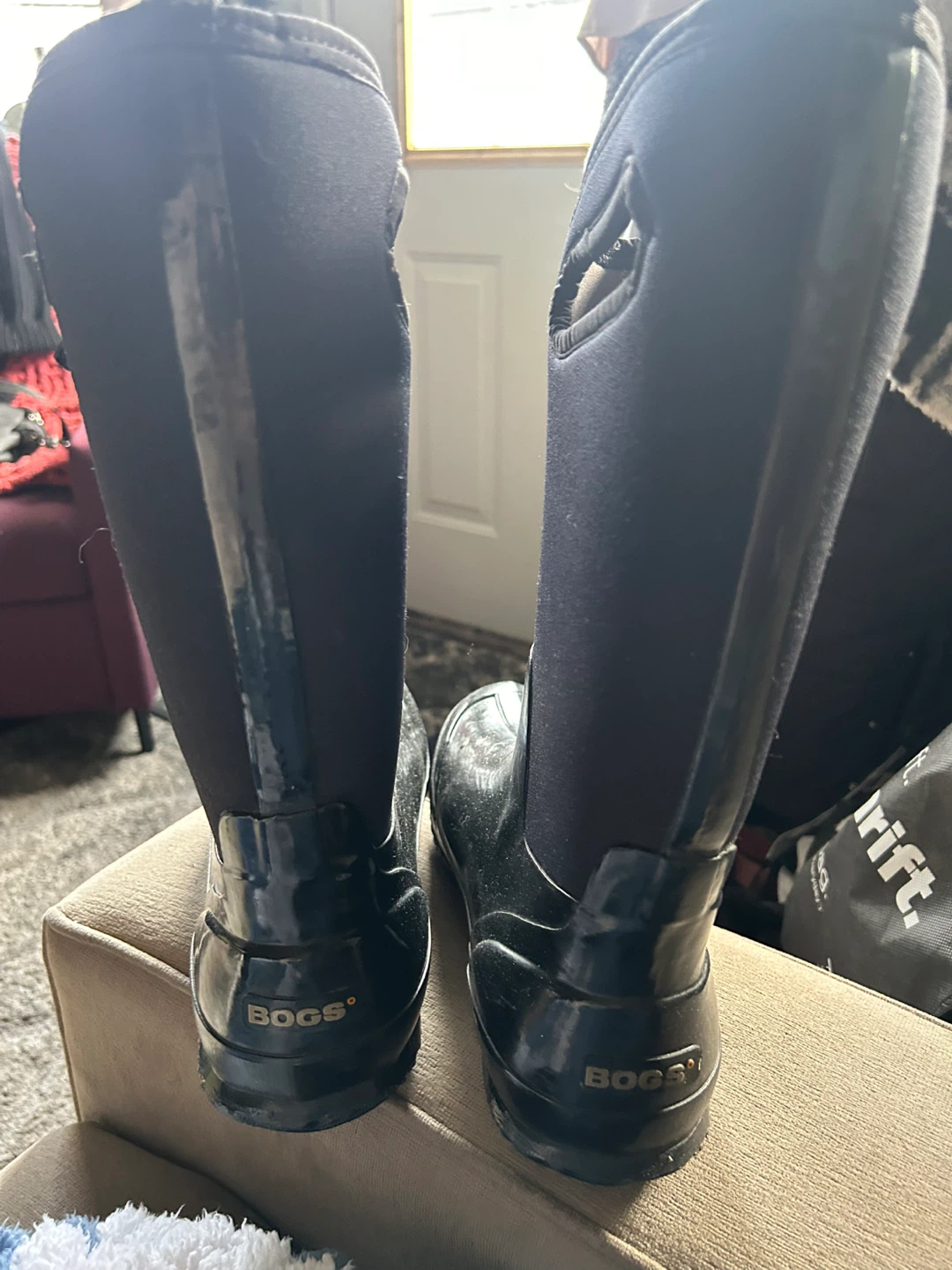 Bogs Black Insulated Rain Boots