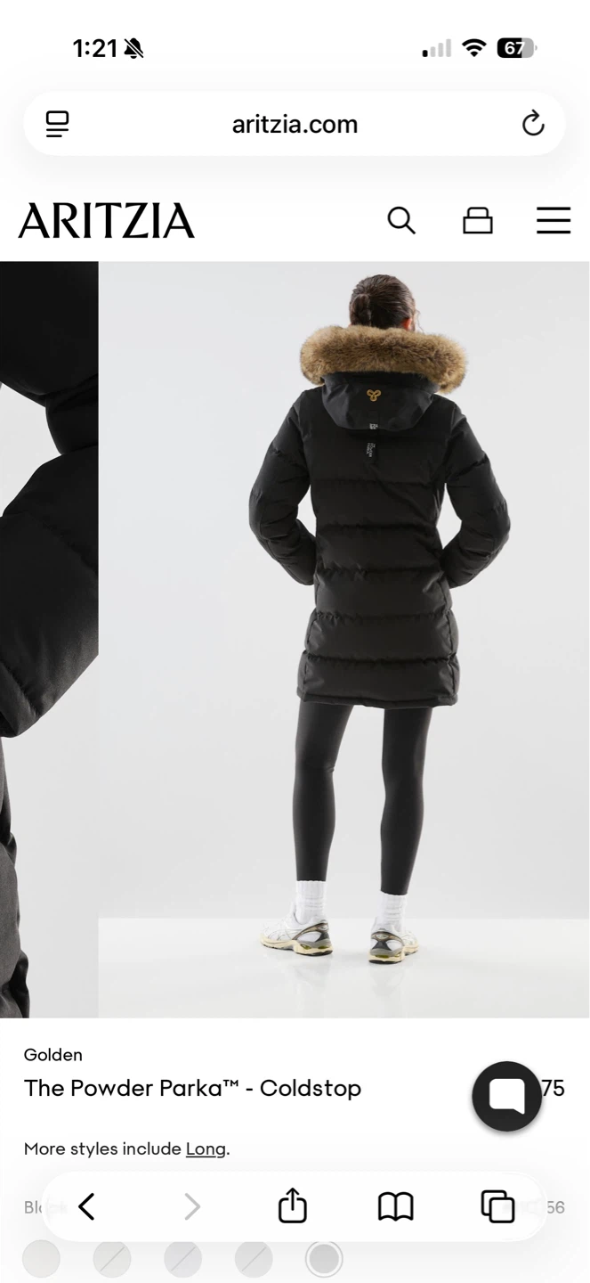 Tna The Powder Parka - Coldstop Black Down Parka Size S - photo 2