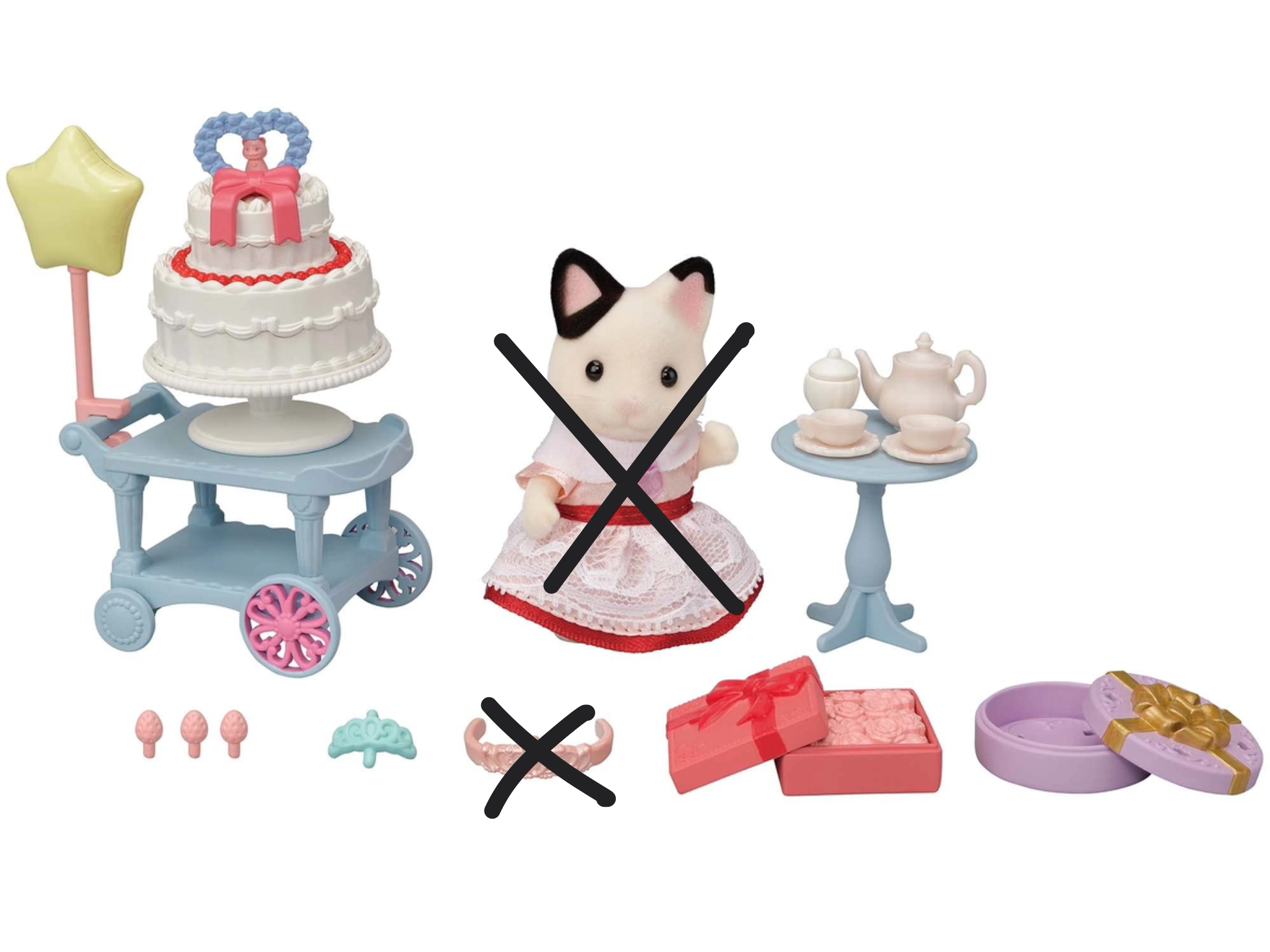 Calico Critters / Sylvanian Families Birthday Party Accessories