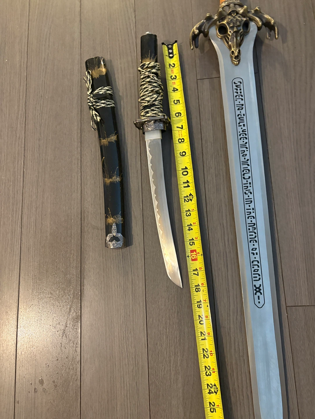 Decorative Fantasy Sword & Japanese Tanto (Dull Blades) - photo 3
