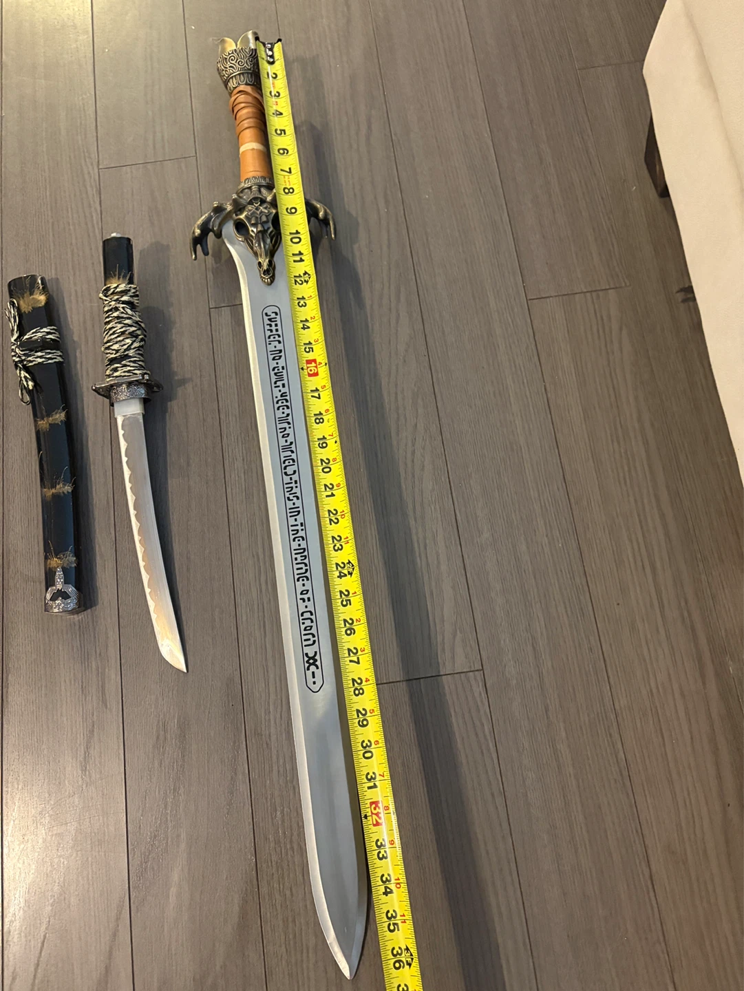 Decorative Fantasy Sword & Japanese Tanto (Dull Blades) - photo 2