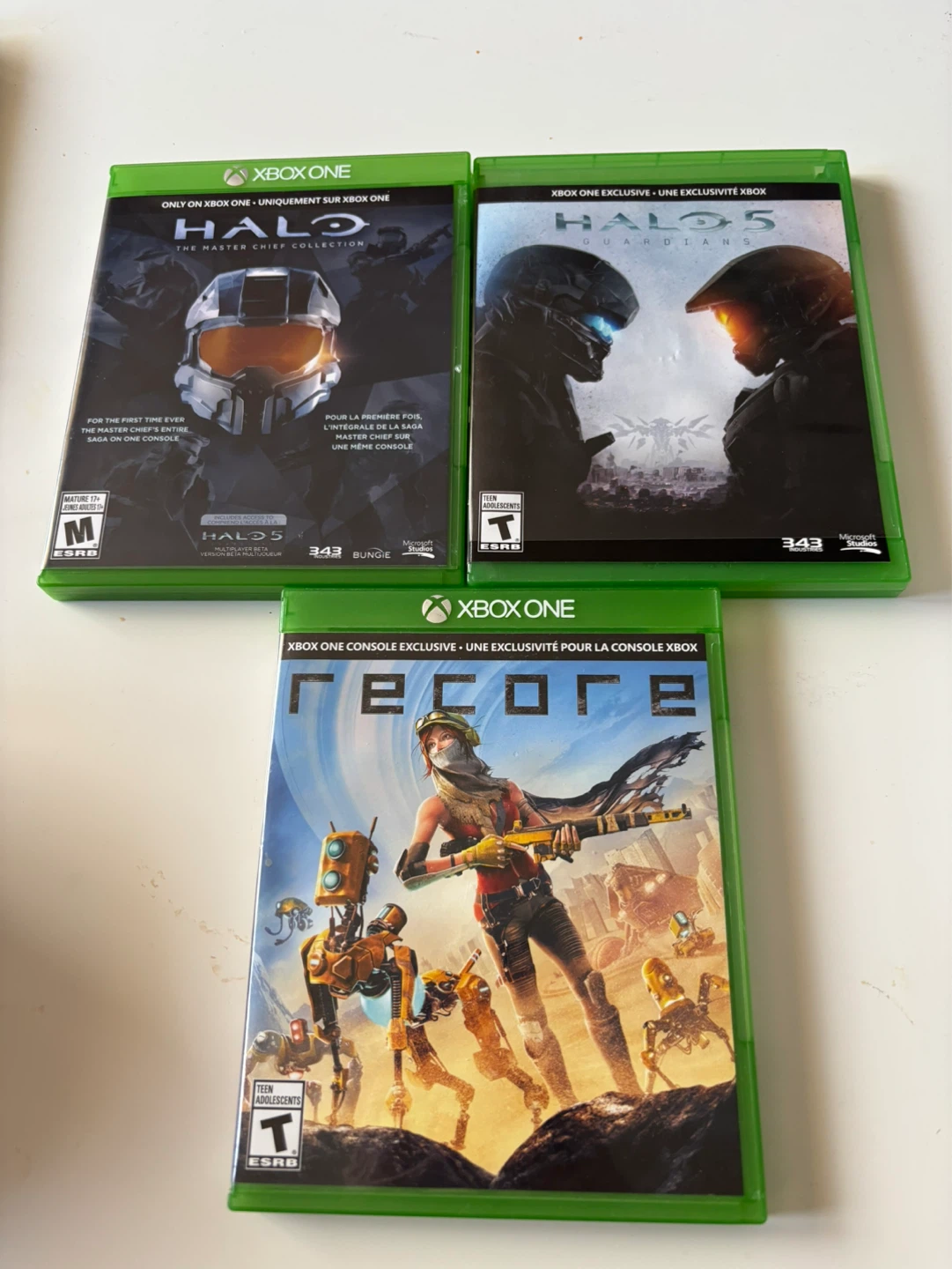Xbox One Games - Halo Master Chief Collection, Halo 5, Recore