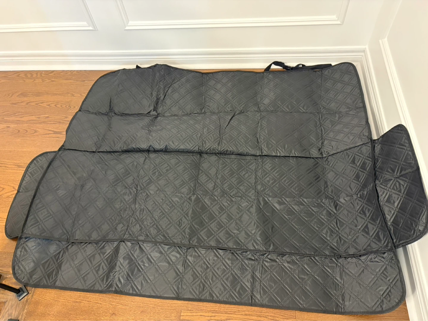 Black Quilted Dog Car Seat Cover/Hammock