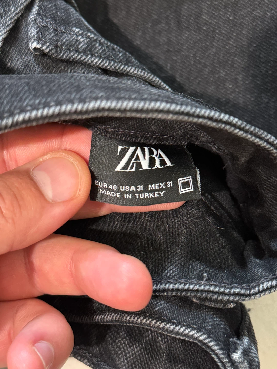 Zara Black Denim Shorts Size 31 - photo 3