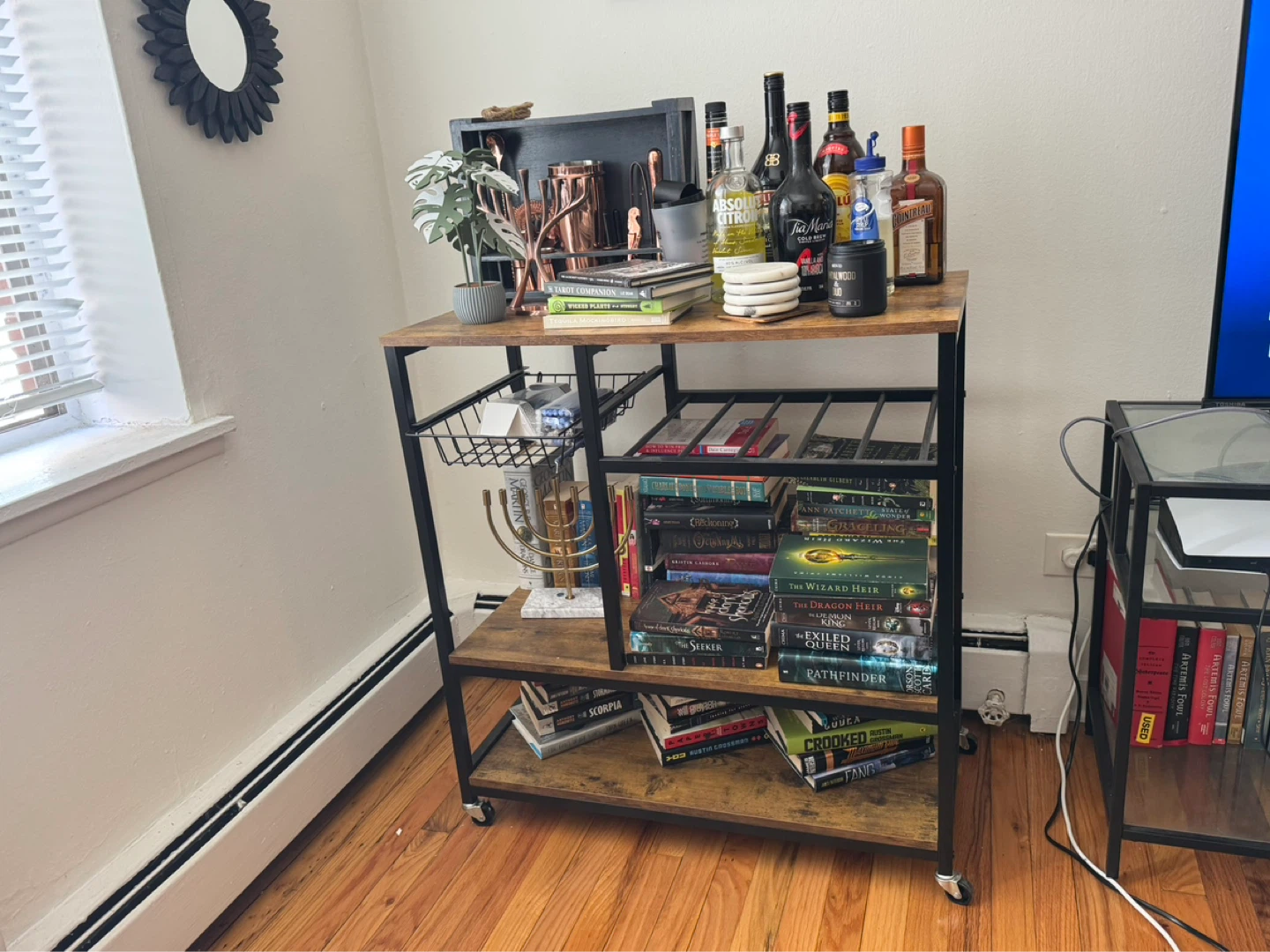 Rolling Kitchen Cart with Storage - photo 4