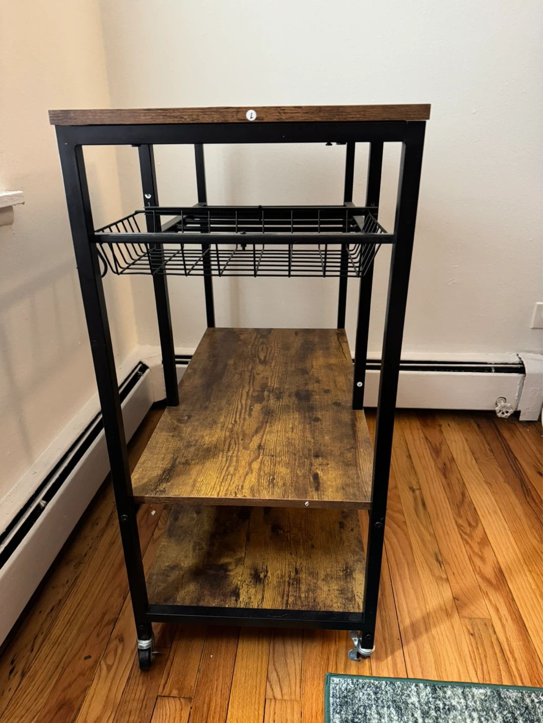 Rolling Kitchen Cart with Storage - photo 3