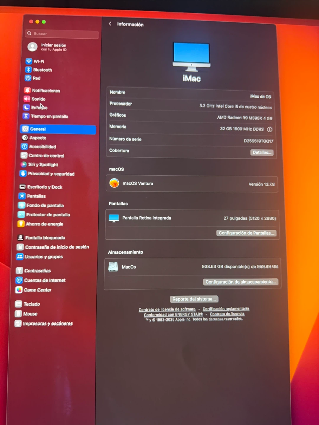 Apple iMac 27-inch Desktop Computer