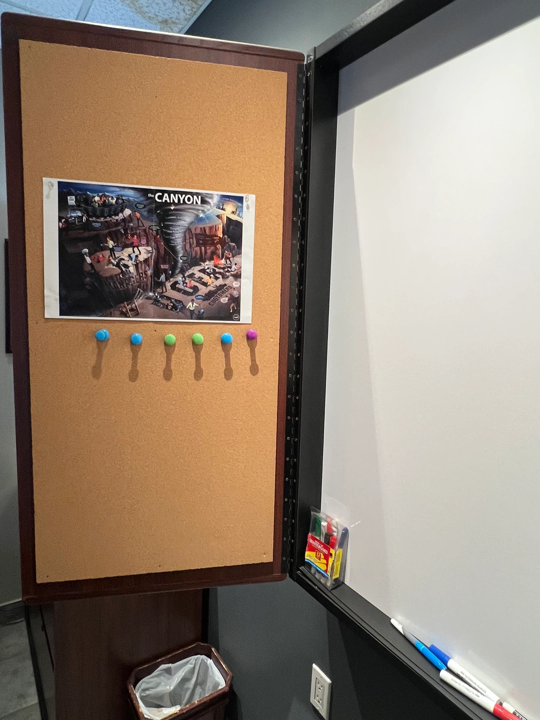Wall Mounted Combination Whiteboard and Bulletin Board - photo 3