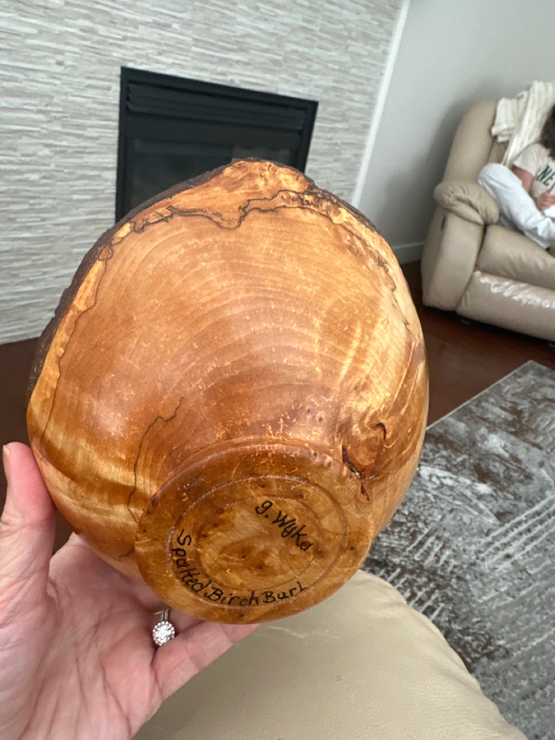 G. Wyka Spalted Birch Burl Bowl - photo 2