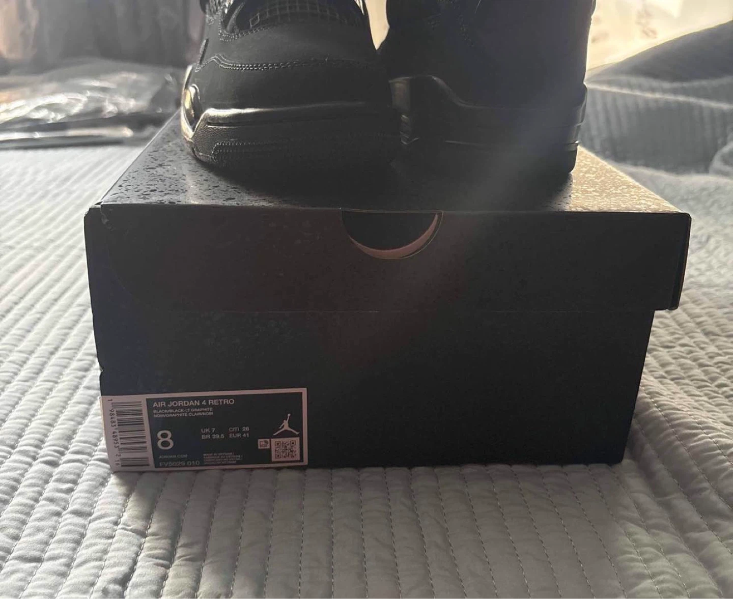 Air Jordan 4 Retro black- Size 8 US - photo 3