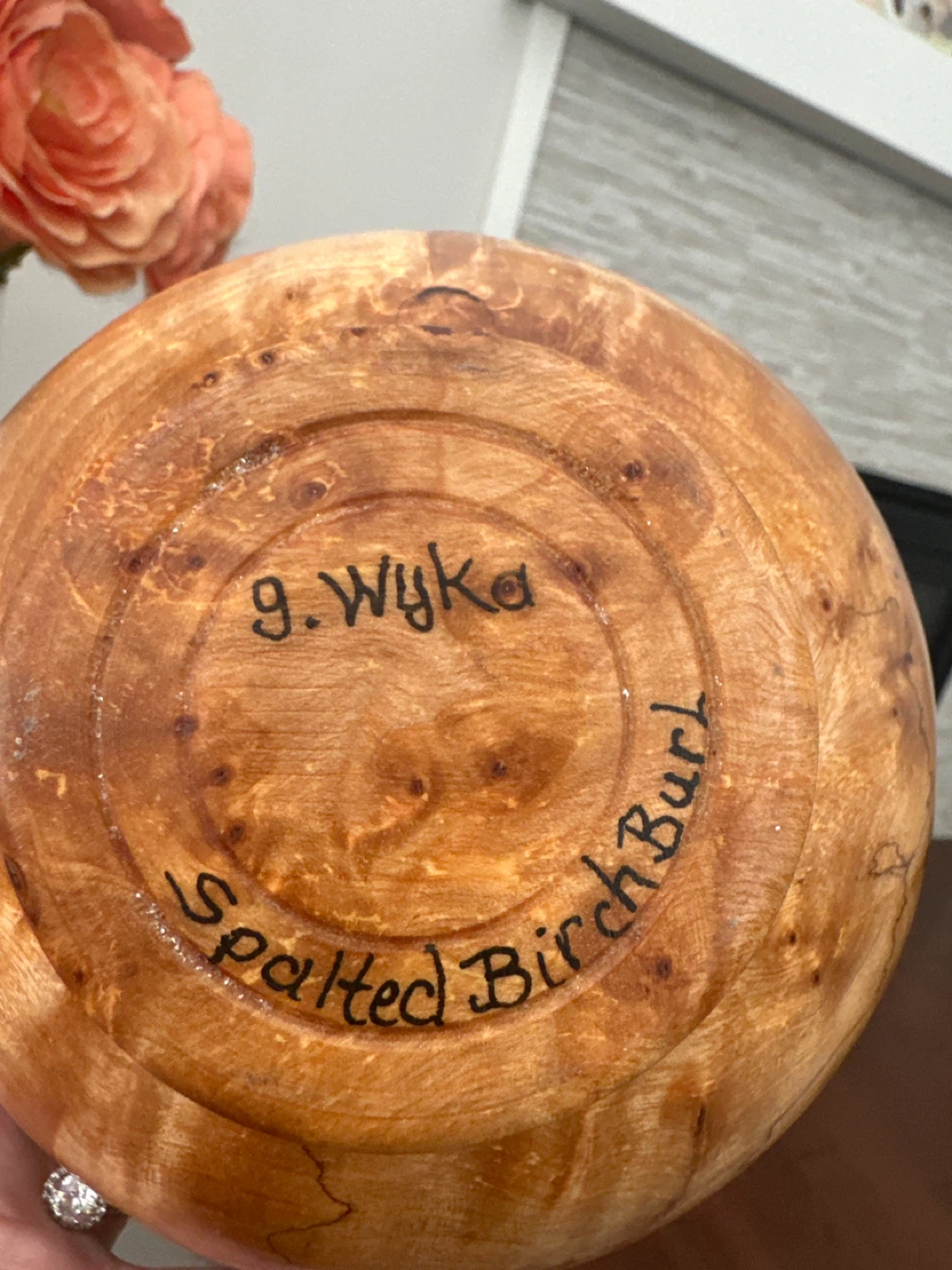 G. Wyka Spalted Birch Burl Bowl - photo 3