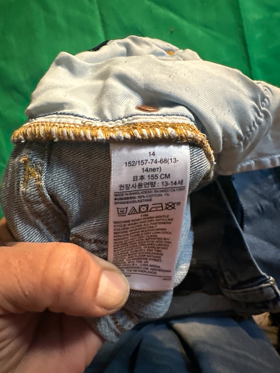GAP Denim Jeans Size 14 Girls - photo 5