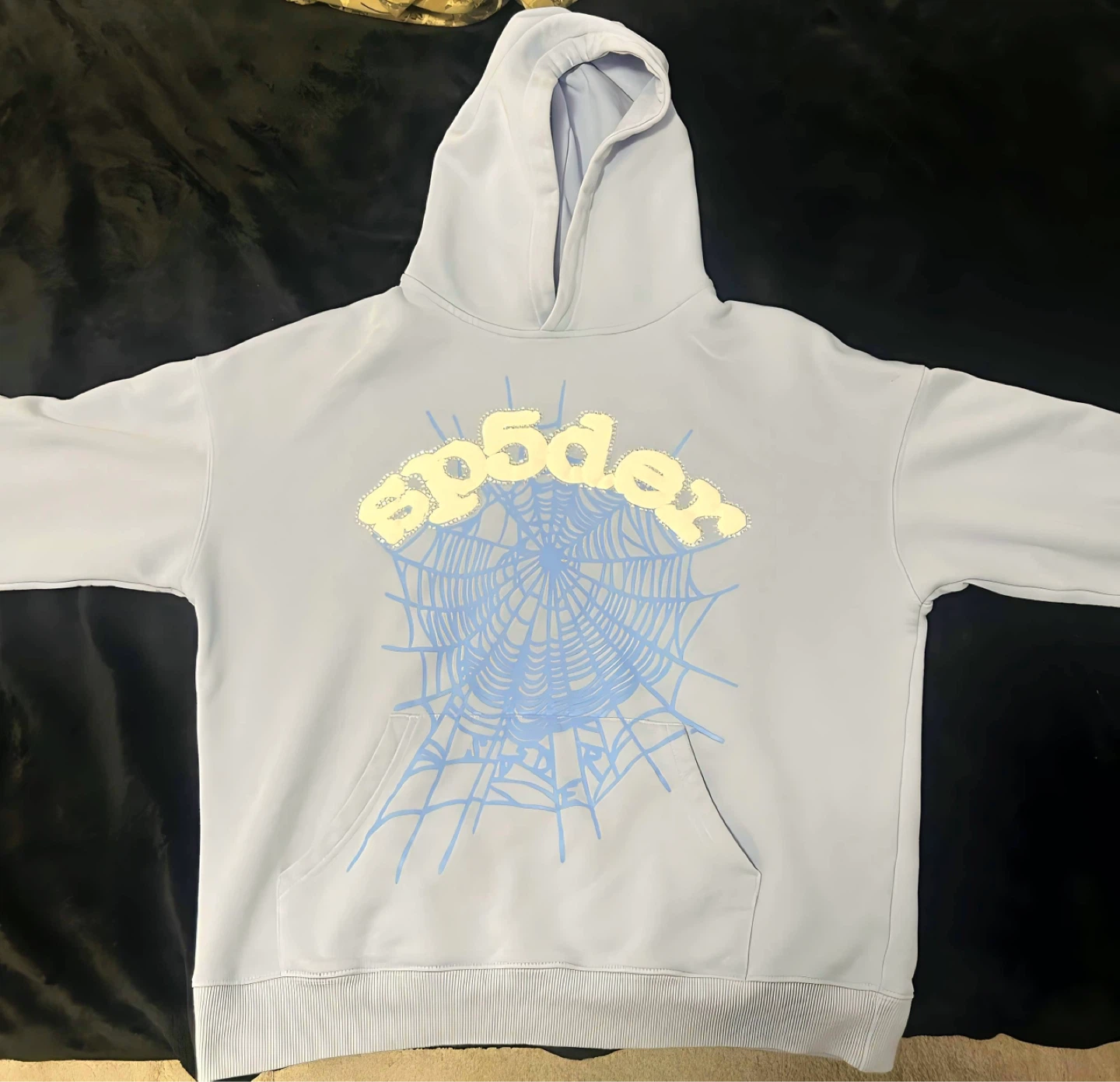 Sp5der sky blue hoodie - photo 2