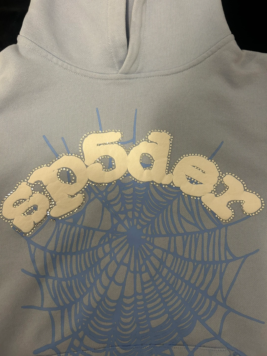 Sp5der sky blue hoodie - photo 4