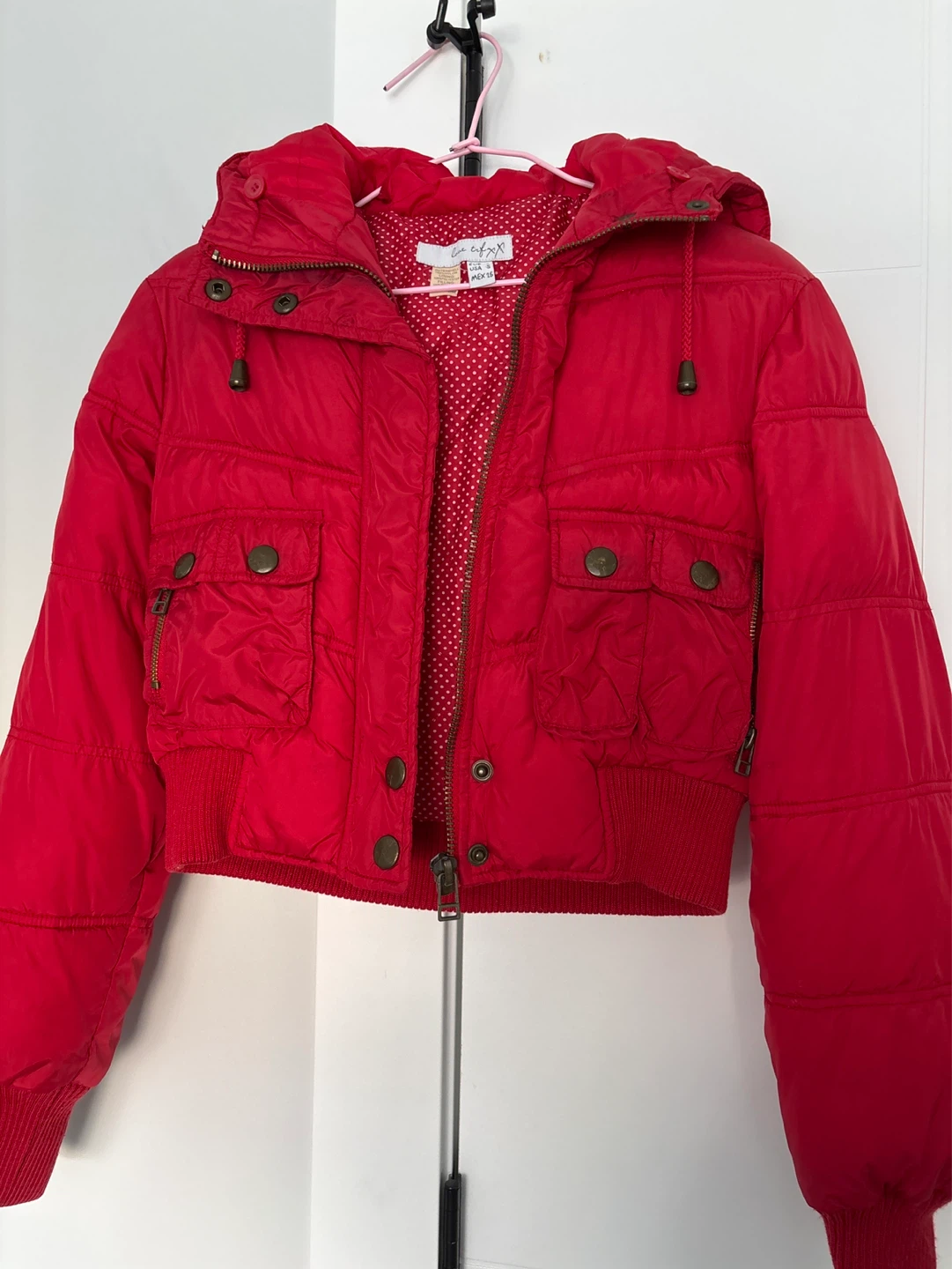 Love Tribe puffer jacket - Red, Size S - photo 2