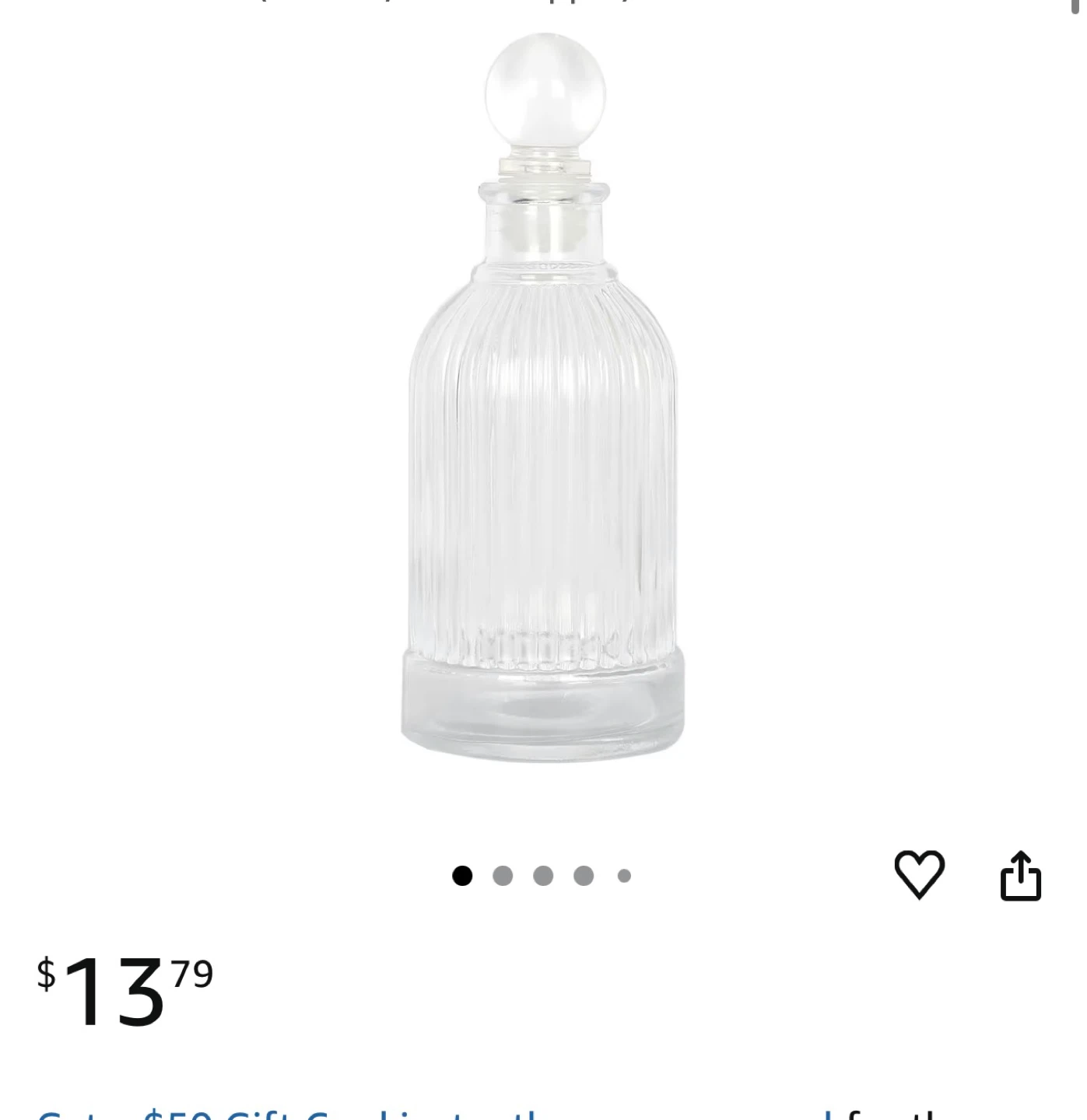 Magic Season Decorative Glass bottle with glass stopper 100 ml - photo 3
