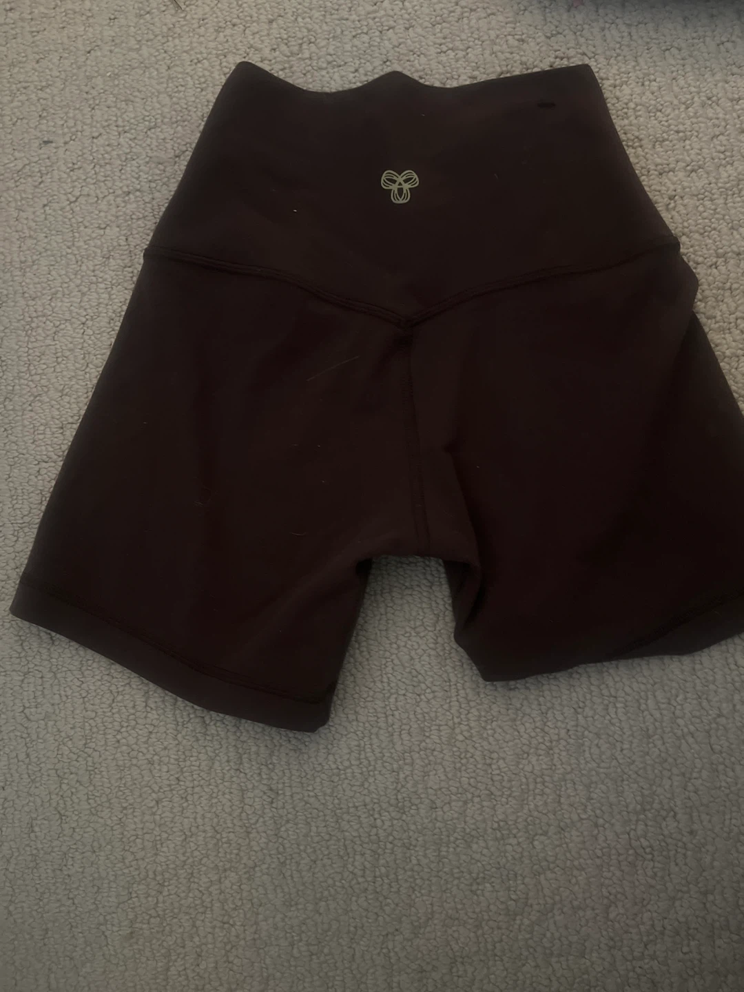 Tna chocolate brown biker shorts