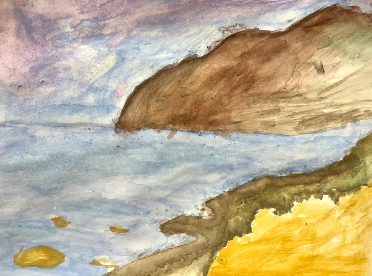 Original Watercolour Painting - Coastal Scene - photo 2