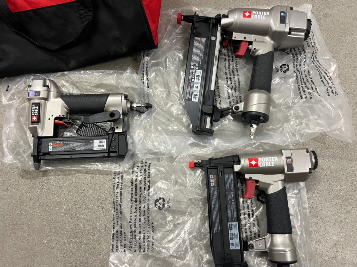 Porter Cable Nail Gun Set with Bag - photo 2
