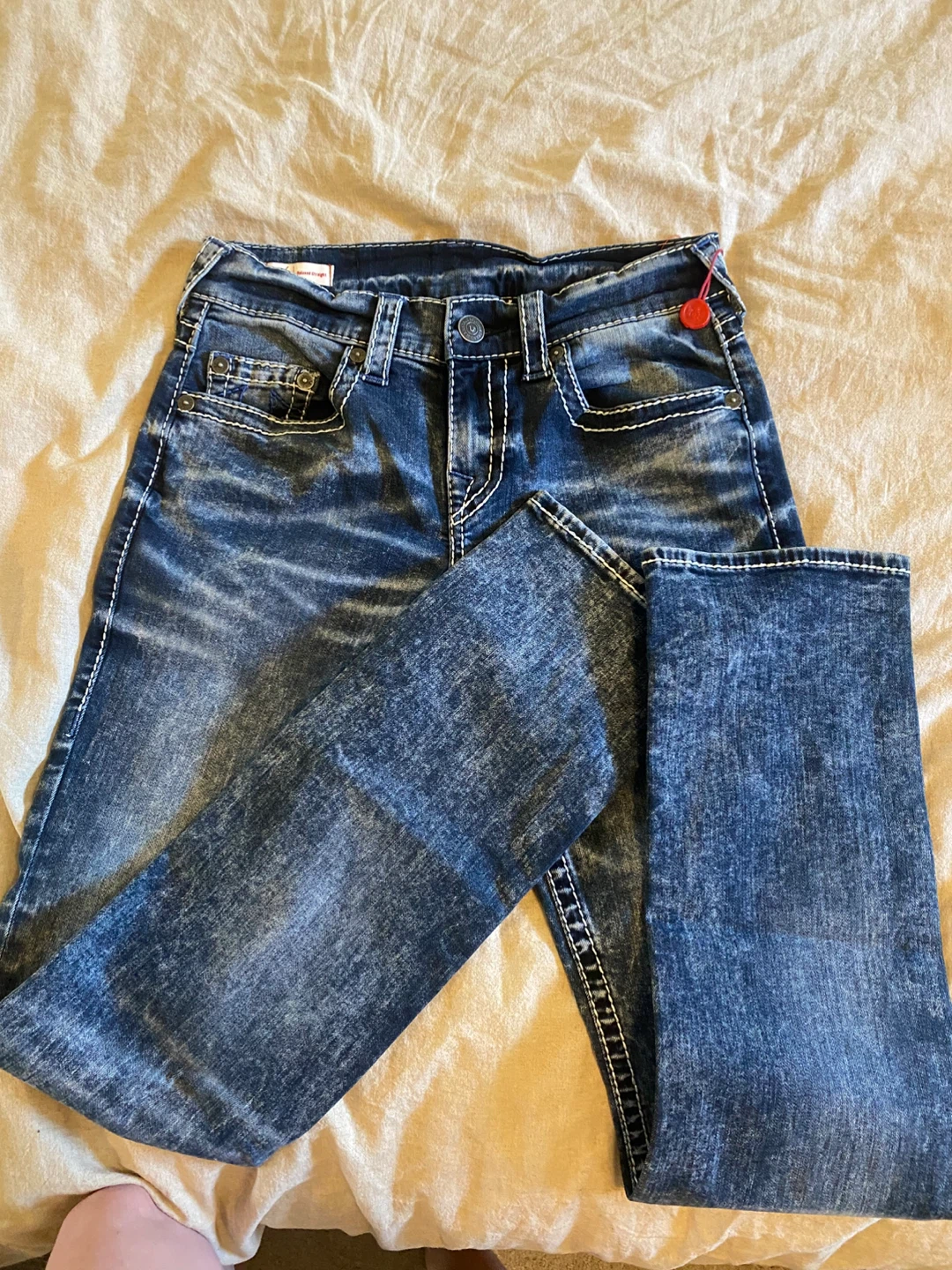 True Religion Ricky Relaxed Straight Jeans Size 28 - photo 5