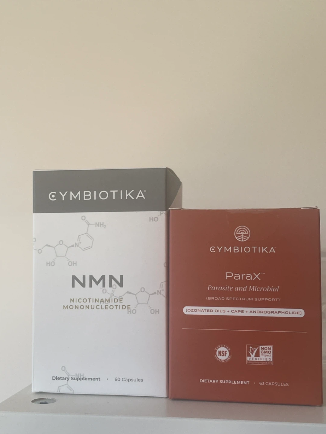 Cymbiotika NMN & ParaX Supplements - 60 & 63 Capsules