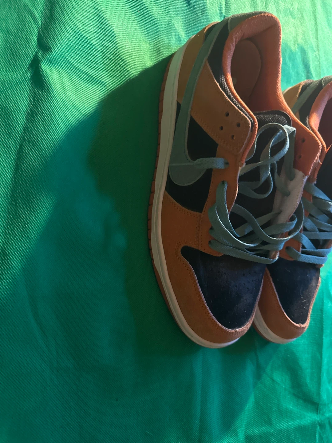 Nike SB Dunk Low Pro "Orange/Black/Teal" Men's Shoes - photo 2