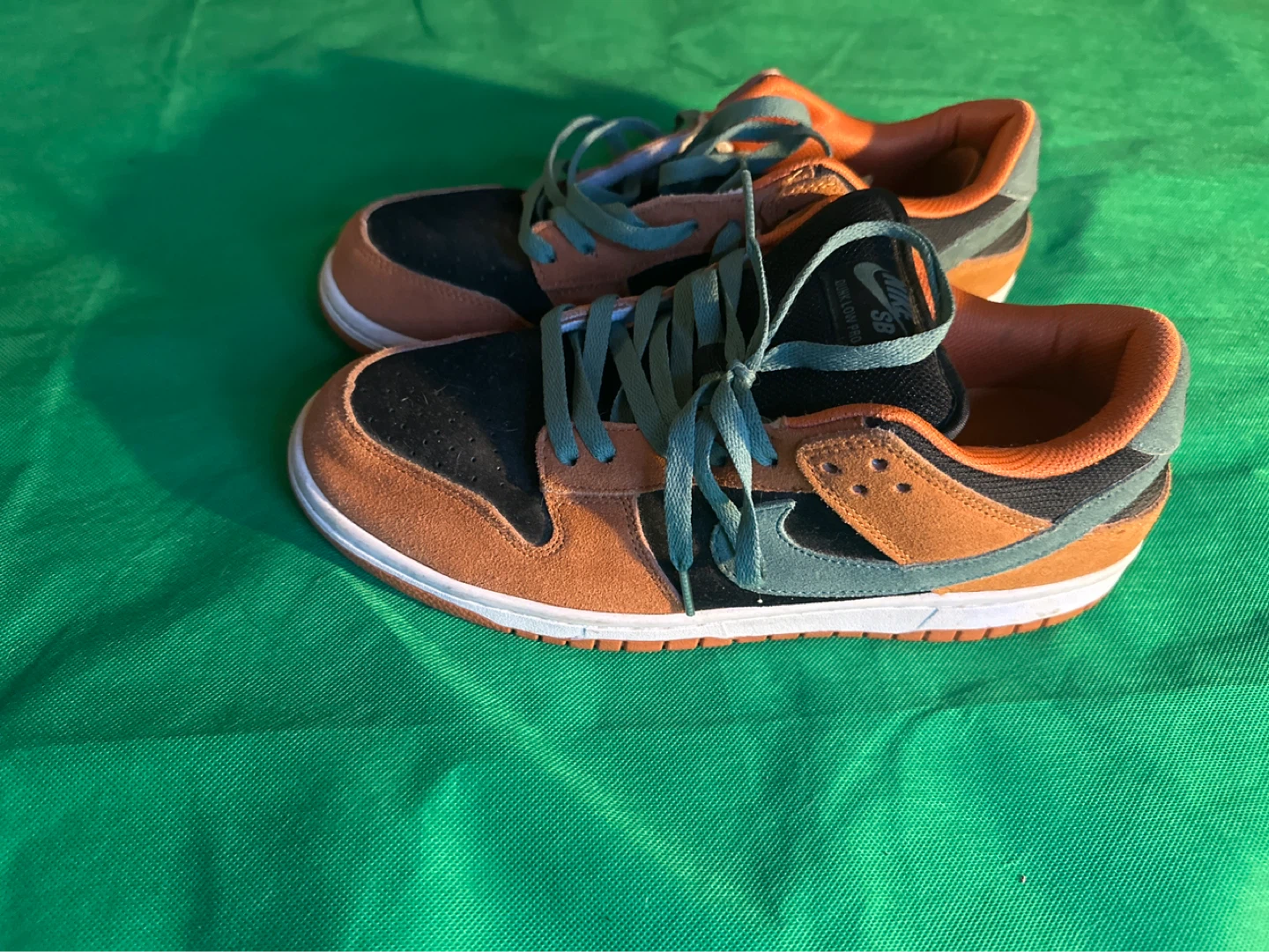 Nike SB Dunk Low Pro "Orange/Black/Teal" Men's Shoes - photo 3