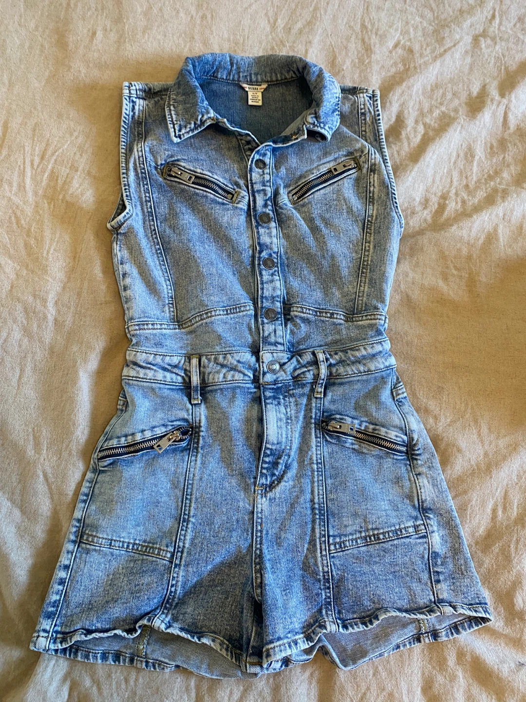 Guess Denim Shortall Romper S/P
