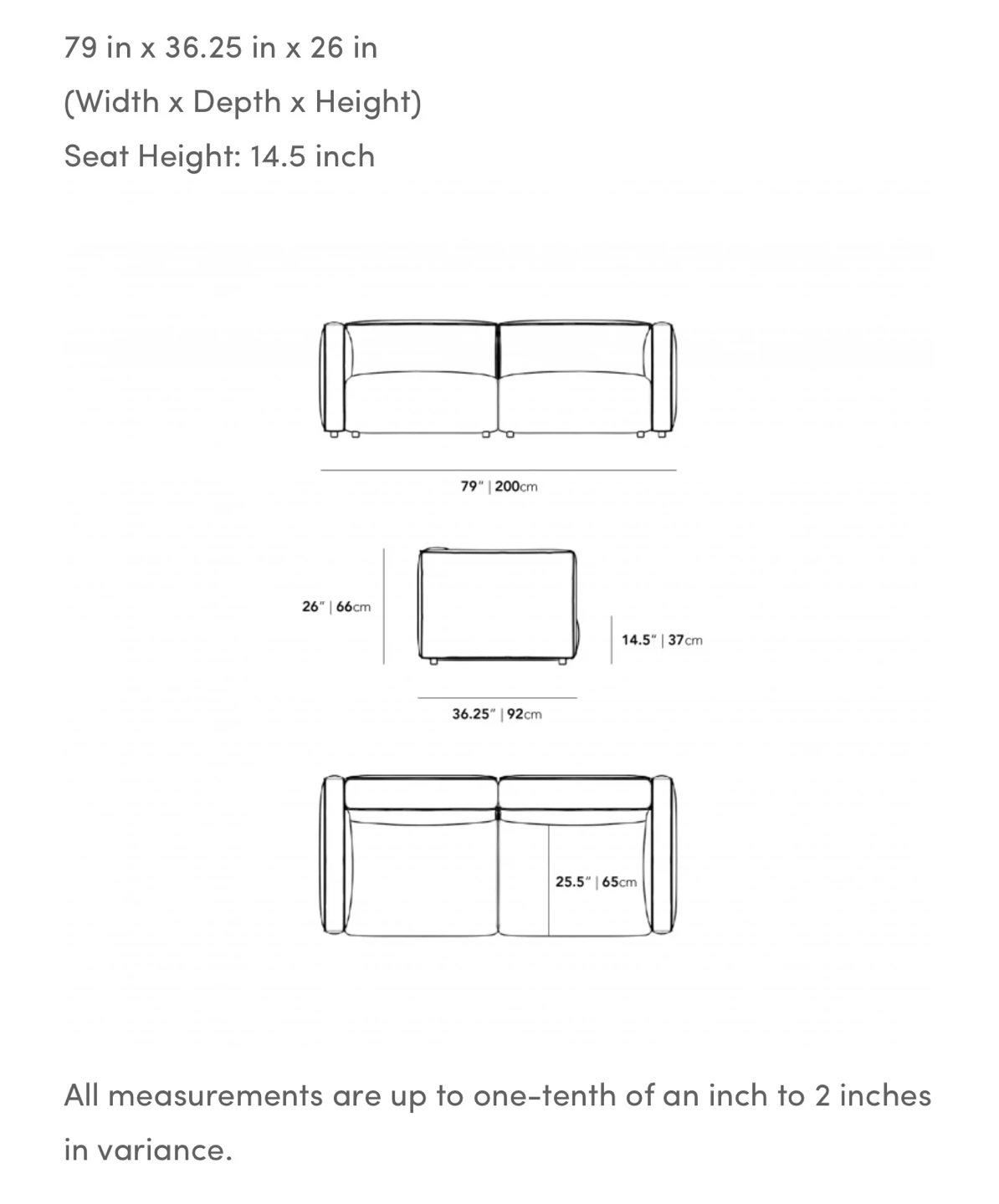 Arya love seat from Rove Concept - photo 5