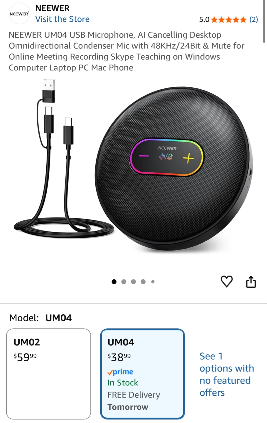 Neewer UM04 USB Microphone - photo 2