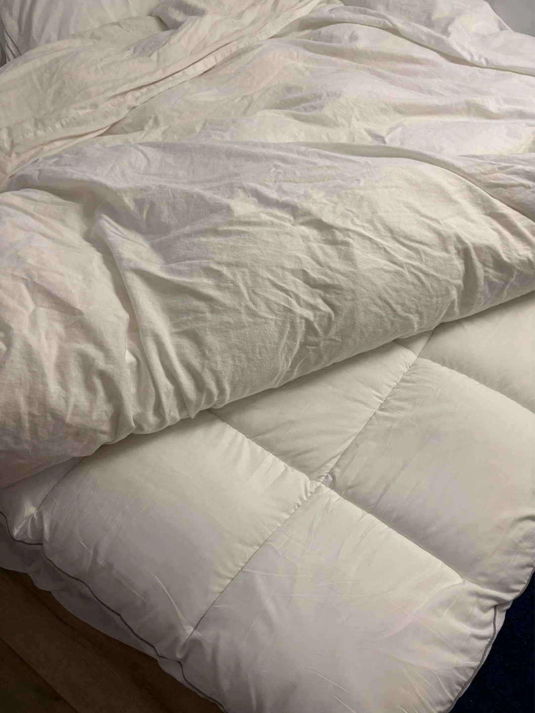 Queen Memory Foam Mattress and White Goose Down Duvet Set - photo 3