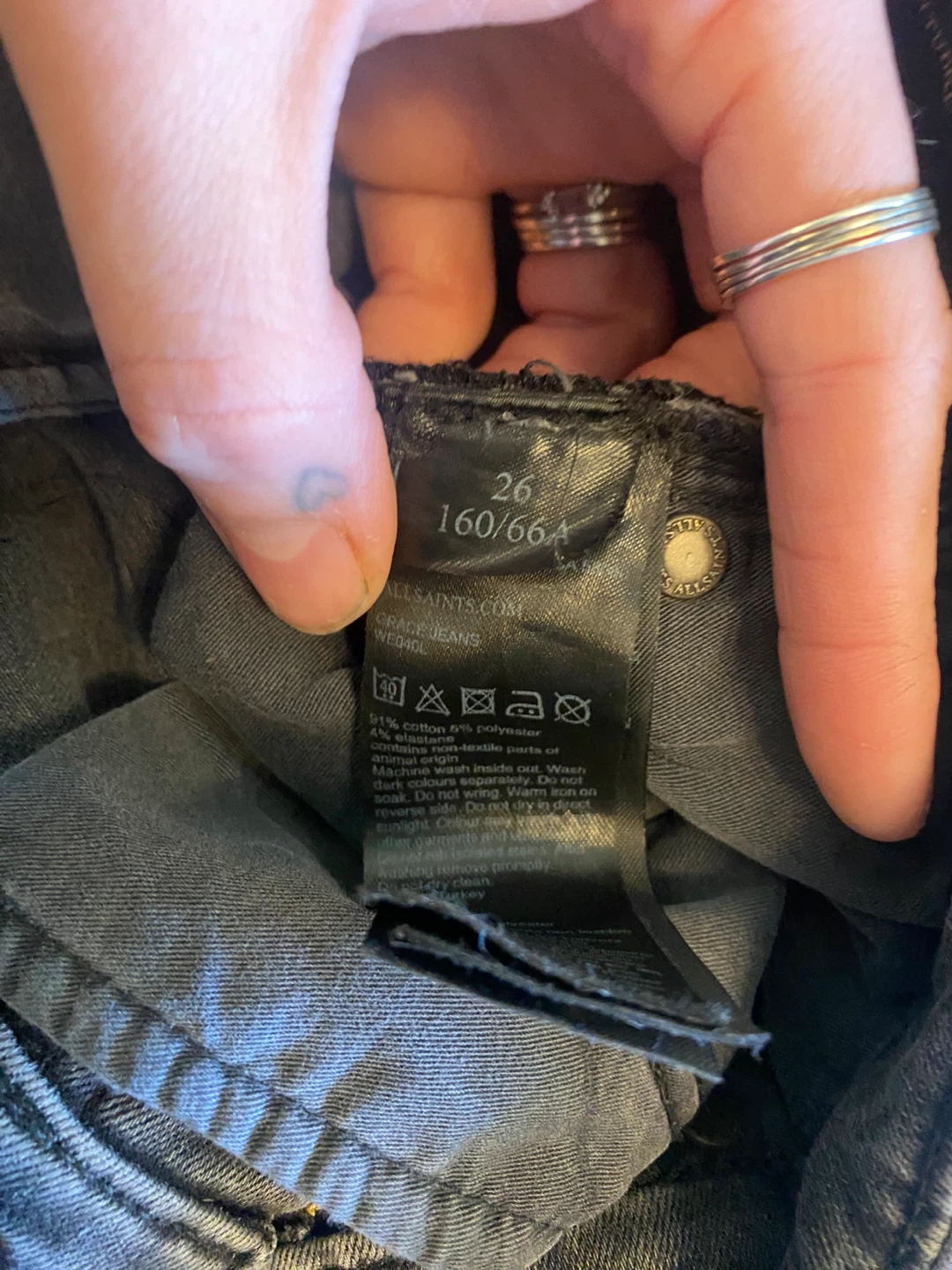 AllSaints Grace Jeans - Size 26 - photo 5