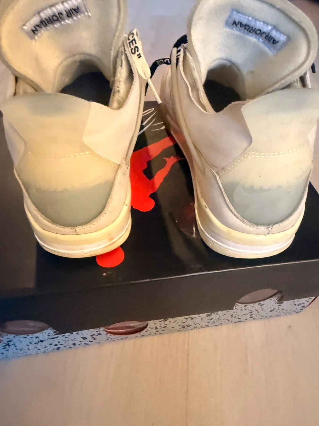 Jordan 4 Retro SP Off-White Sail Sneakers - photo 4