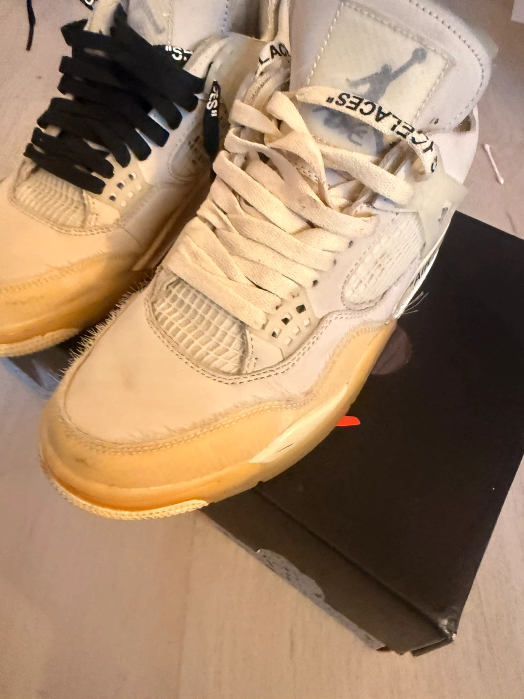 Jordan 4 Retro SP Off-White Sail Sneakers - photo 2