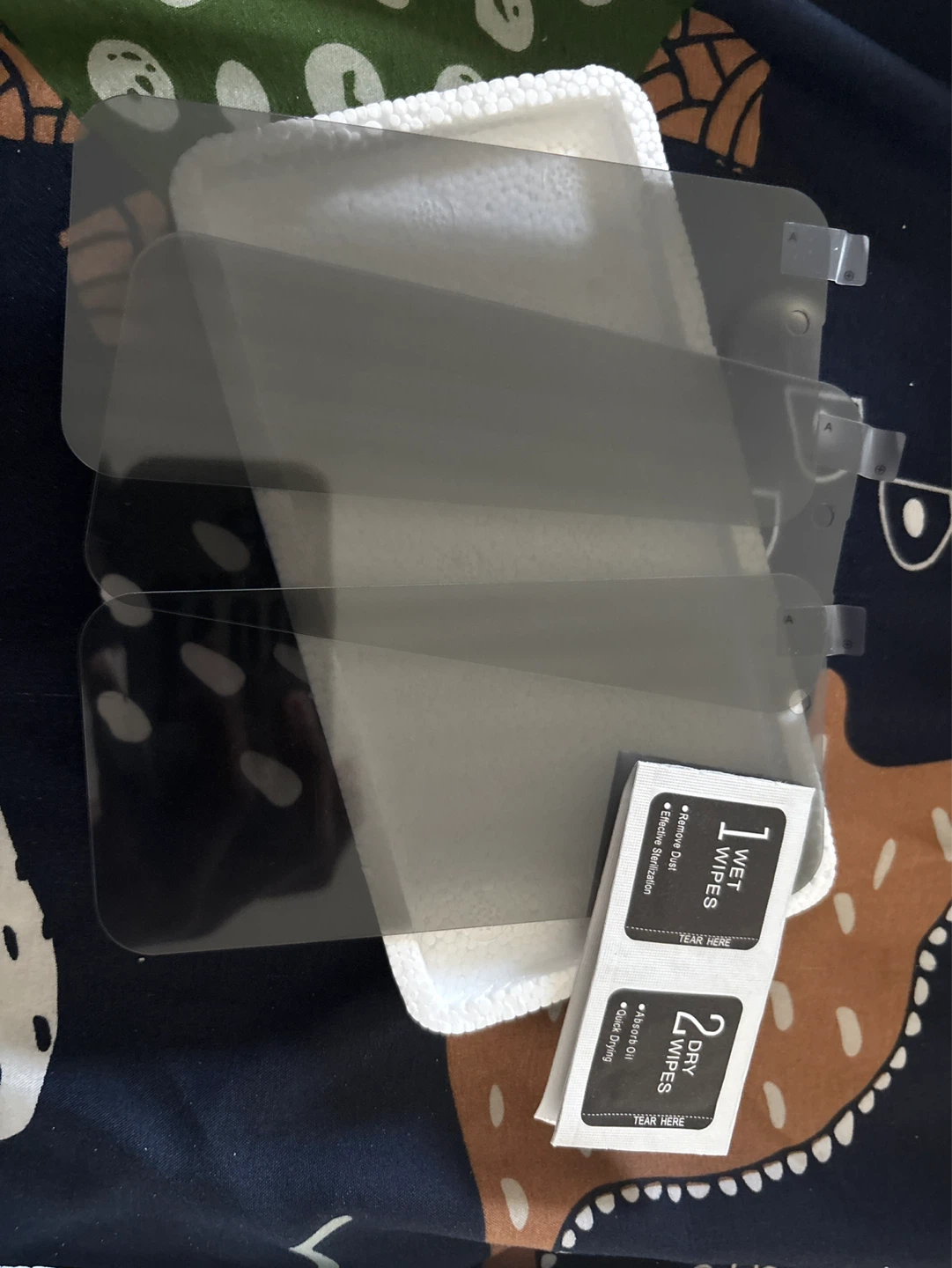 Screen Protector Set with Wet and Dry Wipes