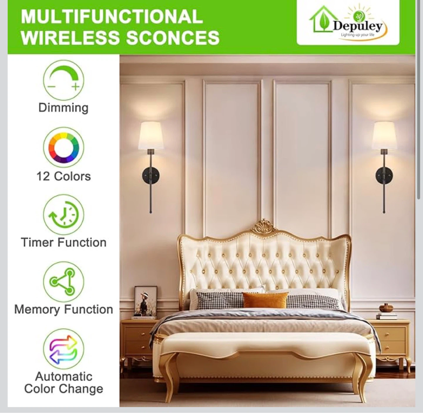 Multifunctional Wireless Sconces - Set of 2 L35 - photo 3