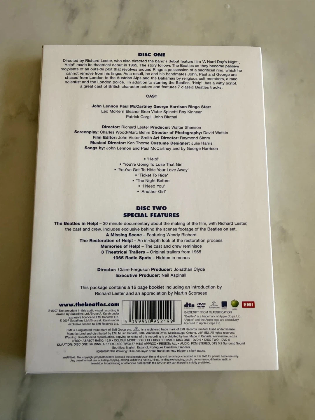 The Beatles Help! DVD - photo 2
