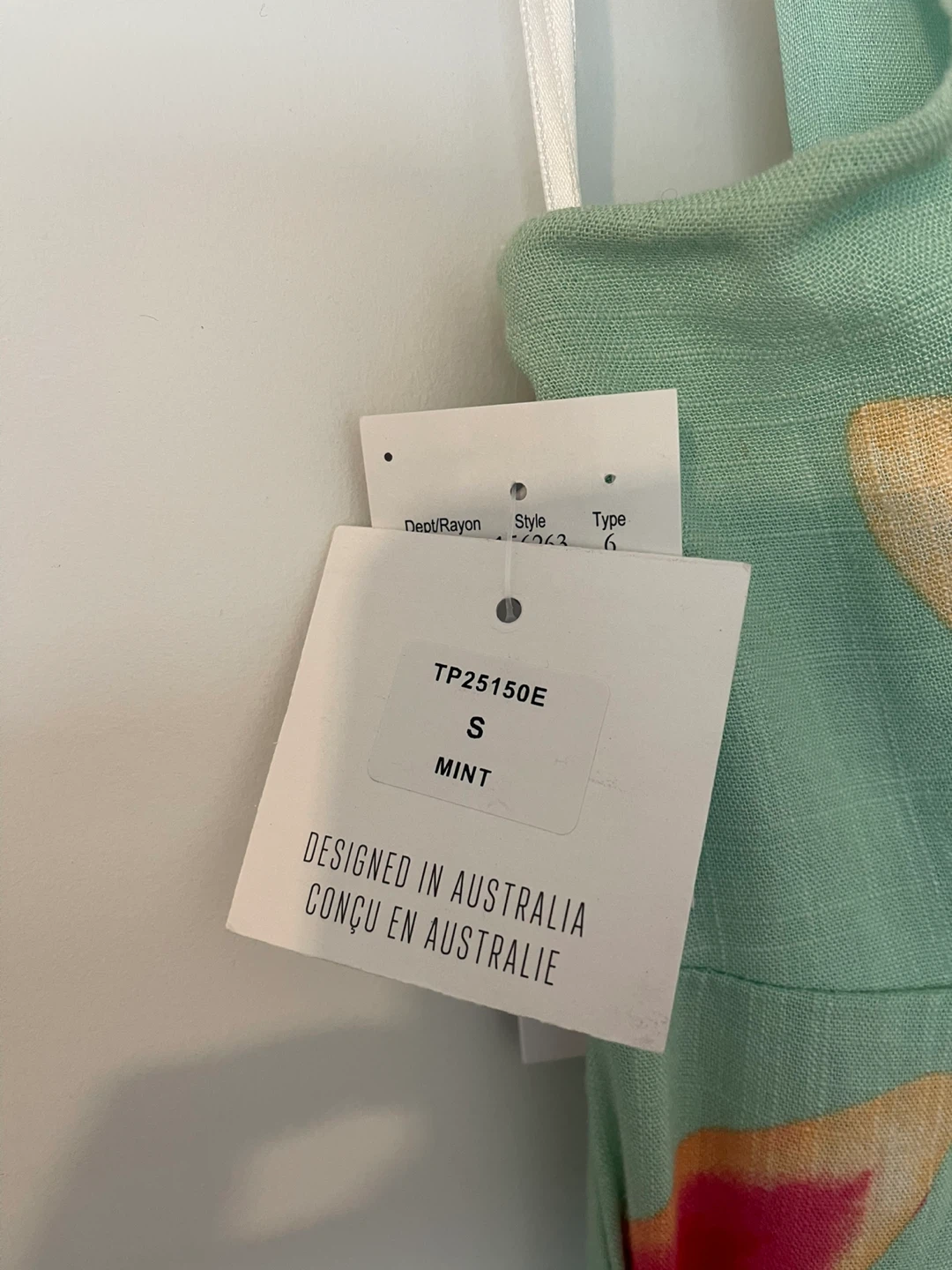 Linen mint and floral summer dress - photo 5